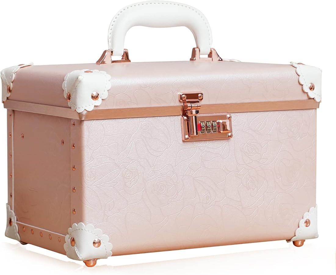 Amazon.co.jp: urecity ポータブルメイクアップトレインケース